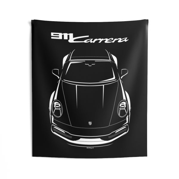 Porsche 911 Carrera 992 Tapestry 50 x 60 inch by Auto Art Apparel