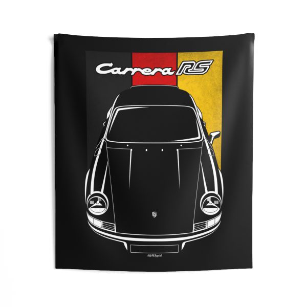 Porsche 911 Carrera RS 1973-1974 Tapestry - Germany Flag Wall Art 50 x 60 inch by Auto Art Apparel