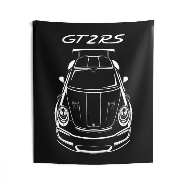 Porsche 911 GT2 RS 991 Tapestry 50 x 60 inch by Auto Art Apparel
