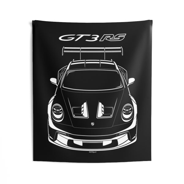 Porsche 911 GT3 RS 992 Tapestry 50 x 60 inch by Auto Art Apparel