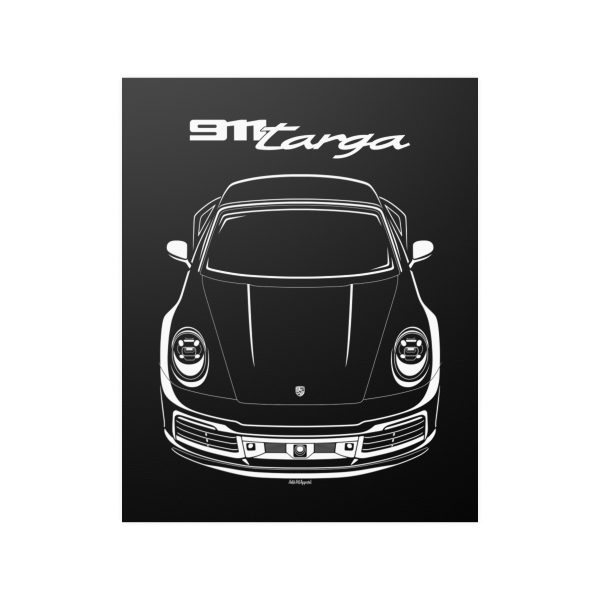 Porsche 911 Targa 992 Poster 16 x 20 inch by Auto Art Apparel