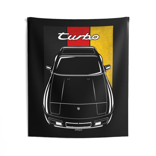 Porsche 944 Turbo Tapestry - Germany Flag Wall Art 50 x 60 inch by Auto Art Apparel