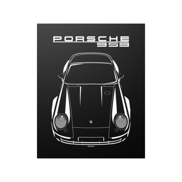 Porsche 959 Poster 16 x 20 inch by Auto Art Apparel