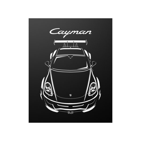 Porsche 981 Cayman Body kit Poster 16 x 20 inch by Auto Art Apparel
