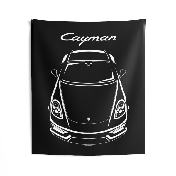 Porsche 981 Cayman Tapestry 50 x 60 inch by Auto Art Apparel
