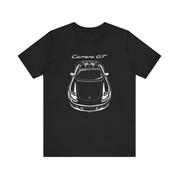 Porsche Carrera GT T-shirt Black by Auto Art Apparel