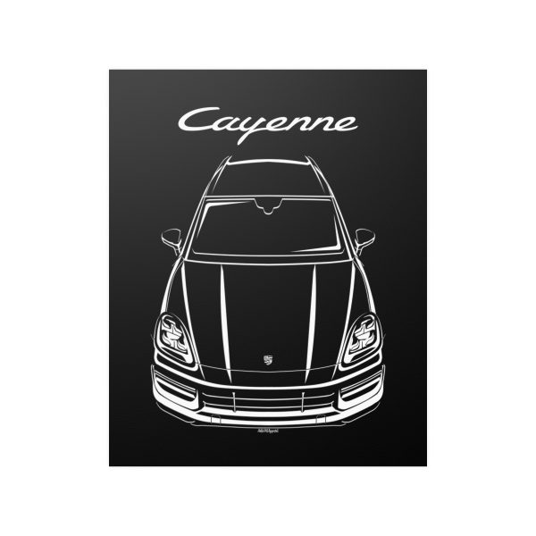 Porsche Cayenne 9YA 2018-2023 Poster 16 x 20 inch by Auto Art Apparel