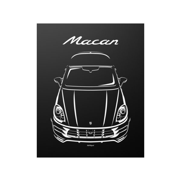Porsche Macan 2014-2018 Poster 16 x 20 inch by Auto Art Apparel