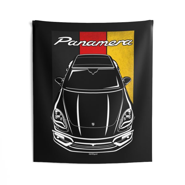 Porsche Panamera 2017-2020 Tapestry - Germany Flag Wall Art 50 x 60 inch by Auto Art Apparel