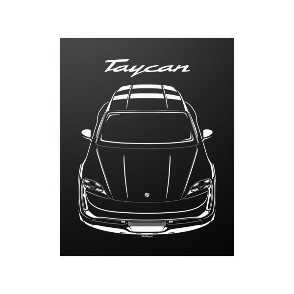 Porsche Taycan Cross Turismo Poster 16 x 20 inch by Auto Art Apparel