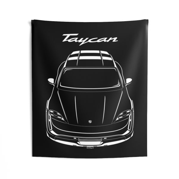 Porsche Taycan Cross Turismo Tapestry 50 x 60 inch by Auto Art Apparel