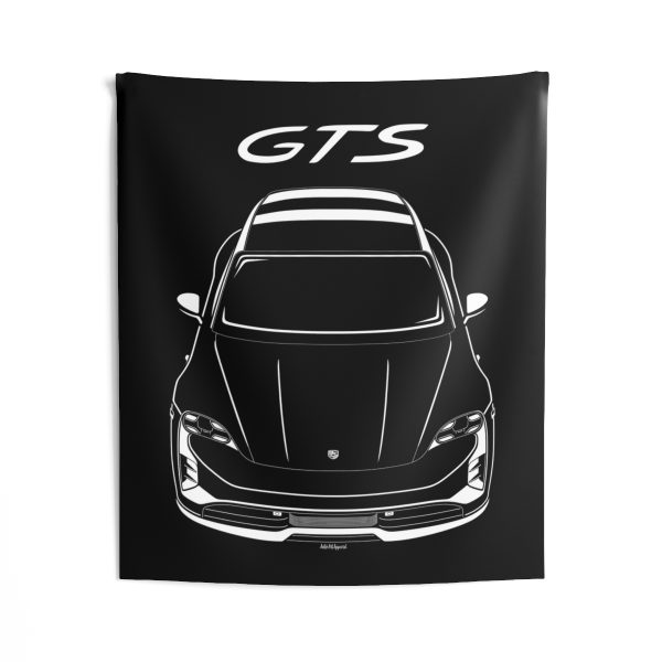 Porsche Taycan GTS Sport Turismo Tapestry 50 x 60 inch by Auto Art Apparel