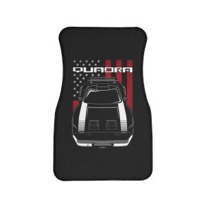 Quadra Turbo R Car Mat - US Flag Floor Mats Front Carpet Floor Mats by Auto Art Apparel