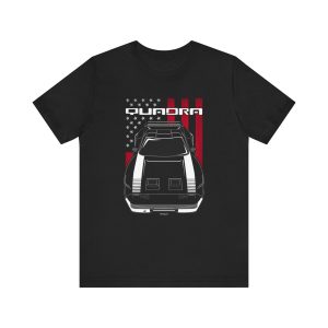 Quadra Turbo R T-shirt - US Flag Shirt by Auto Art Apparel