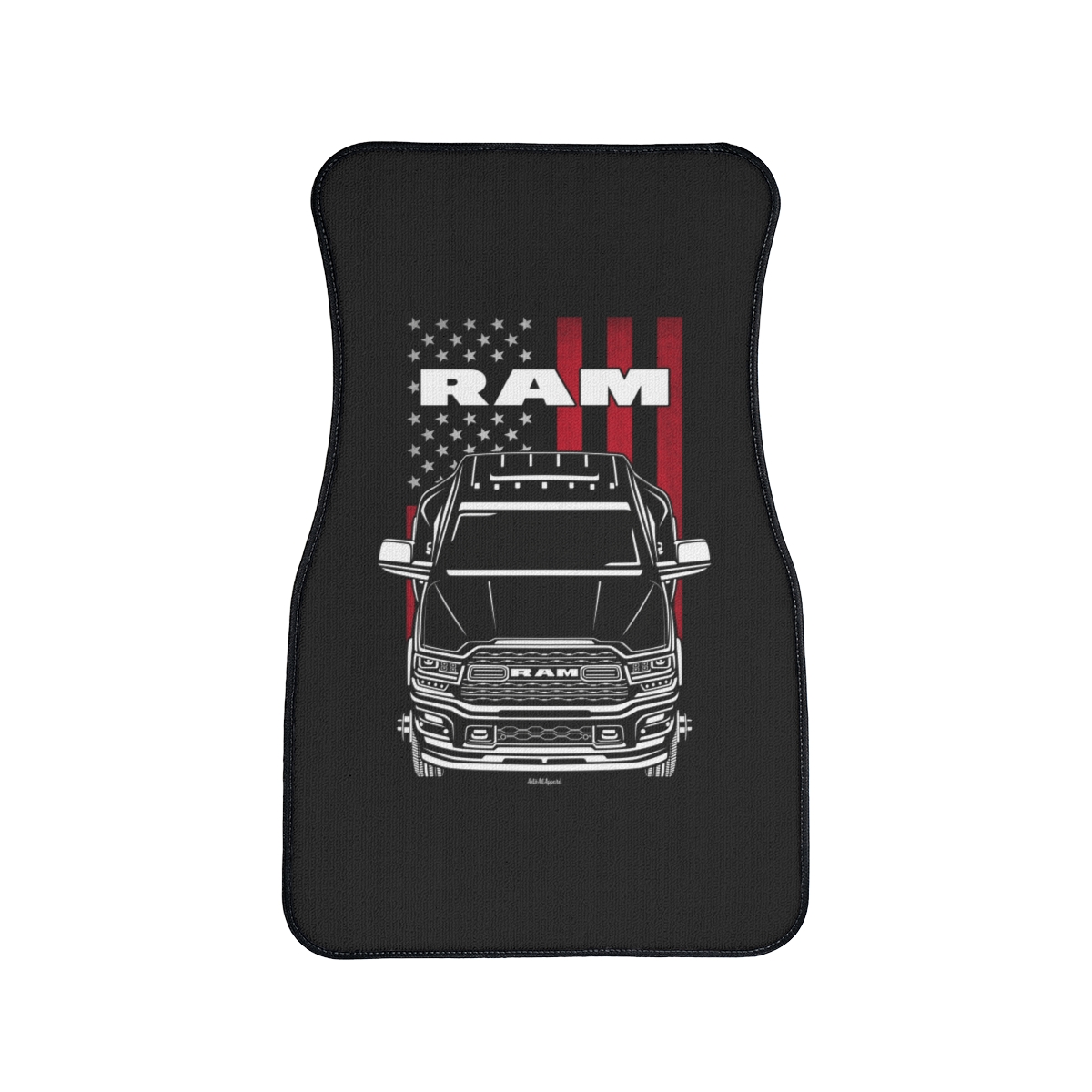 Ram 3500 HD 2019-2023 Car Mat - US Flag Floor Mats Front Carpet Floor Mats by Auto Art Apparel