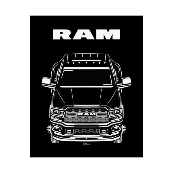 Ram 3500 HD 2019-2023 Poster 16 x 20 inch by Auto Art Apparel