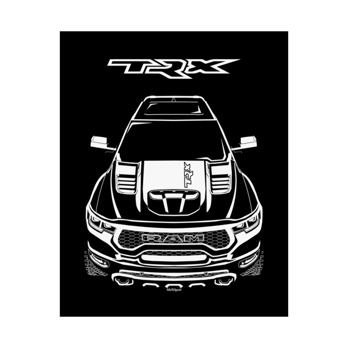 RAM Rebel TRX 2021-2024 Poster 16 x 20 inch by Auto Art Apparel