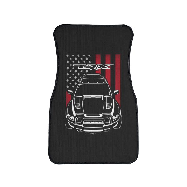 RAM Rebel TRX Car Mat - US Flag Floor Mats Front Carpet Floor Mats by Auto Art Apparel
