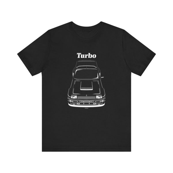 Renault 5 Turbo 1980-1986 T-shirt Black by Auto Art Apparel