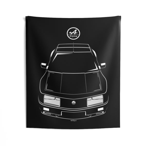 Renault Alpine GTA Le Mans Tapestry 50 x 60 inch by Auto Art Apparel