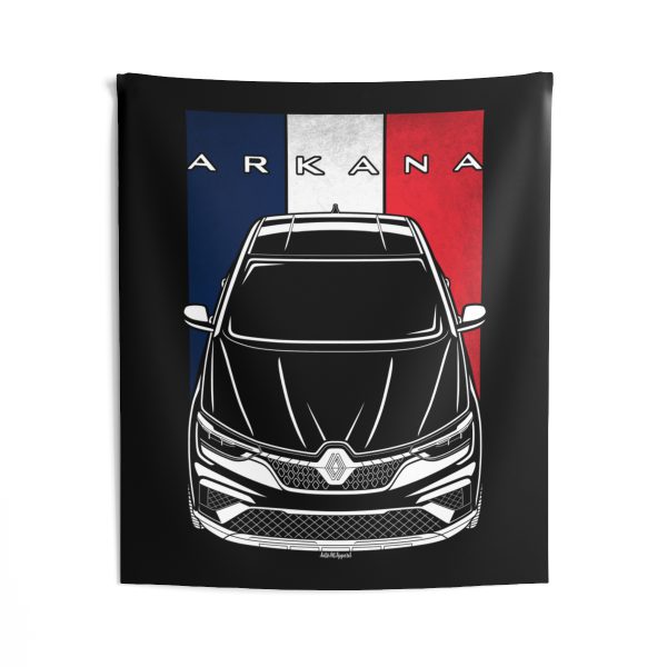 Renault Arkana Tapestry - France Flag Wall Art 50 x 60 inch by Auto Art Apparel