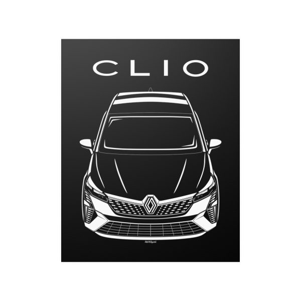 Renault Clio 2023-2024 Poster 16 x 20 inch by Auto Art Apparel