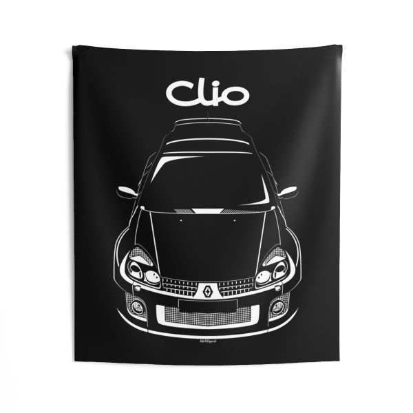 Renault Clio V6 Sport Tapestry 50 x 60 inch by Auto Art Apparel