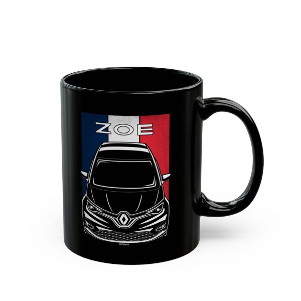 Renault Zoe 2020-2024 Mug - France Flag Coffee Mug 11 oz by Auto Art Apparel