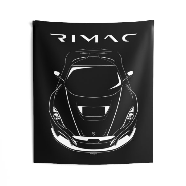Rimac Concept Two Tapestry 50 x 60 inch by Auto Art Apparel