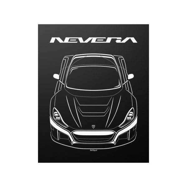 Rimac Nevera Poster 16 x 20 inch by Auto Art Apparel