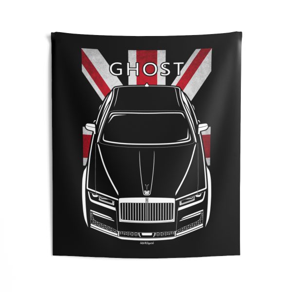 Rolls Royce Ghost 2021-2024 Tapestry - UK Flag Wall Art 50 x 60 inch by Auto Art Apparel