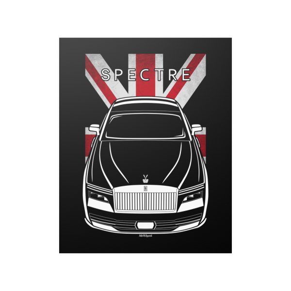 Rolls Royce Spectre Poster - UK Flag Print 16 x 20 inch by Auto Art Apparel