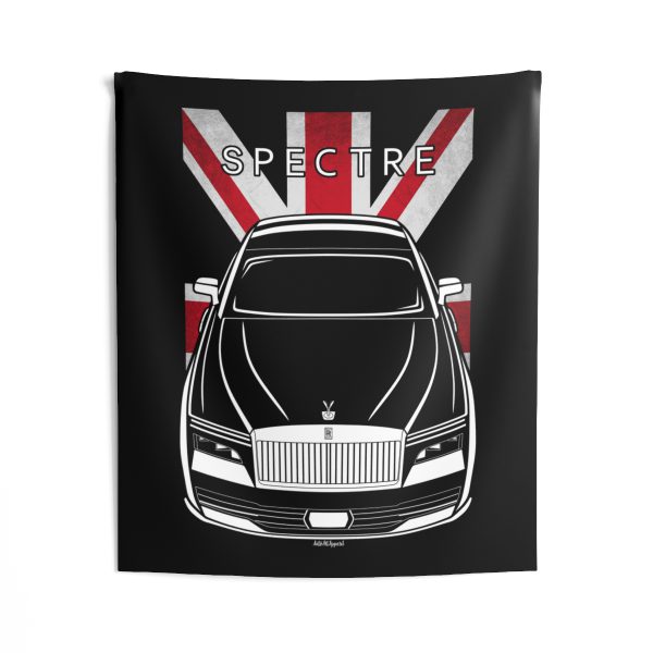 Rolls Royce Spectre Tapestry - UK Flag Wall Art 50 x 60 inch by Auto Art Apparel