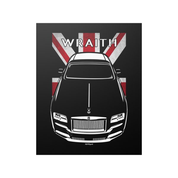 Rolls Royce Wraith Poster - UK Flag Print 16 x 20 inch by Auto Art Apparel