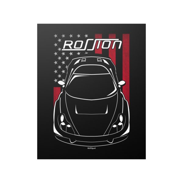 Rossion Q1 Poster - US Flag Print 16 x 20 inch by Auto Art Apparel