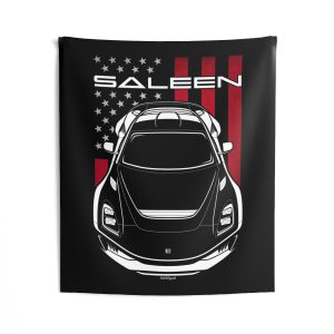 Saleen S1 2018 Tapestry - US Flag Wall Art 50 x 60 inch by Auto Art Apparel