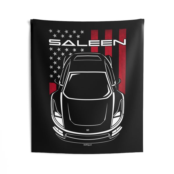 Saleen S5S Raptor Tapestry - US Flag Wall Art 50 x 60 inch by Auto Art Apparel