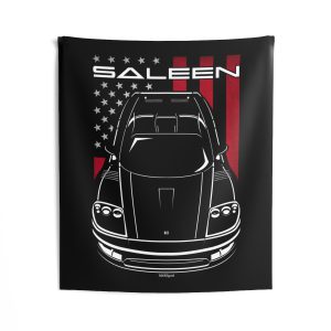 Saleen S7 Tapestry - US Flag Wall Art 50 x 60 inch by Auto Art Apparel