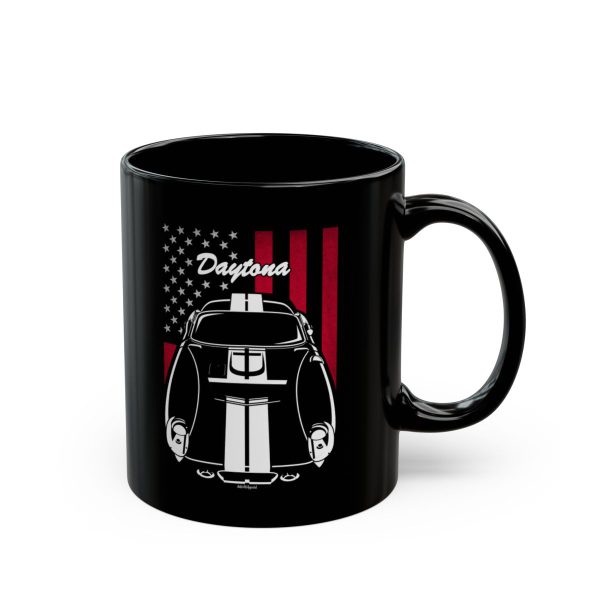 Shelby Cobra Daytona Coupe Mug - US Flag Coffee Mug 11 oz by Auto Art Apparel