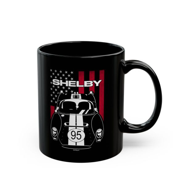 Shelby Monaco King Cobra Mug - US Flag Coffee Mug 11 oz by Auto Art Apparel