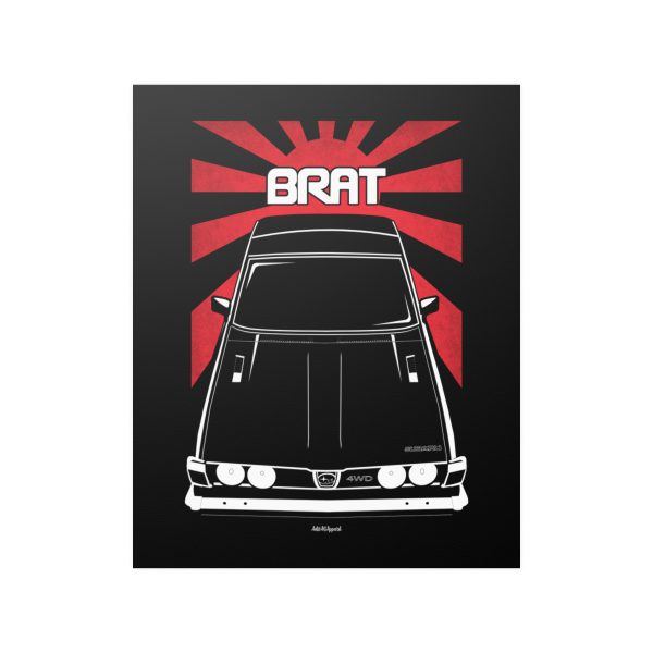 Subaru Brat GL 1979-1982 Poster - JDM Print 16 x 20 inch by Auto Art Apparel