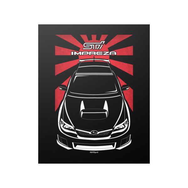 Subaru Impreza WRX STI 2008-2014 Poster - JDM Print 16 x 20 inch by Auto Art Apparel