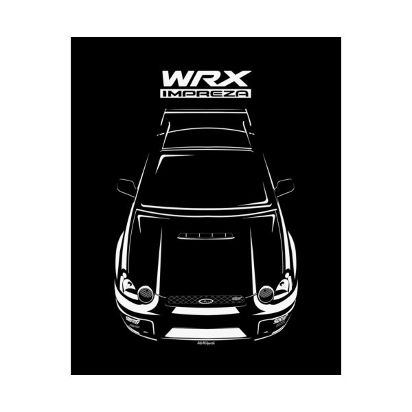Subaru Impreza WRX STI 2nd gen 2003-2005 Poster 16 x 20 inch by Auto Art Apparel