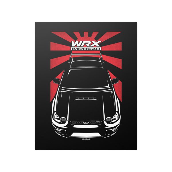 Subaru Impreza WRX STI 2nd gen 2003-2005 Poster - JDM Print 16 x 20 inch by Auto Art Apparel