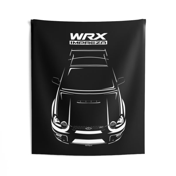 Subaru Impreza WRX STI 2nd gen 2003-2005 Tapestry 50 x 60 inch by Auto Art Apparel