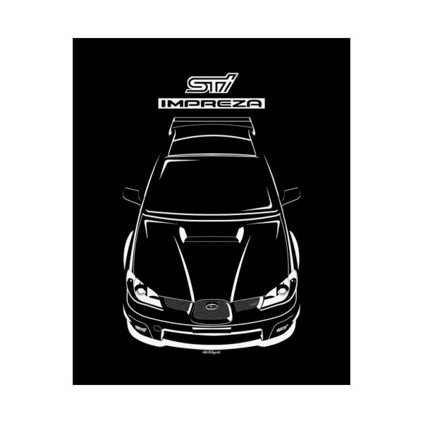 Subaru Impreza WRX STI 2nd gen 2005-2007 Poster 16 x 20 inch by Auto Art Apparel