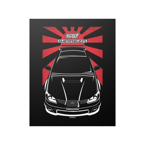 Subaru Impreza WRX STI 2nd gen 2005-2007 Poster - JDM Print 16 x 20 inch by Auto Art Apparel