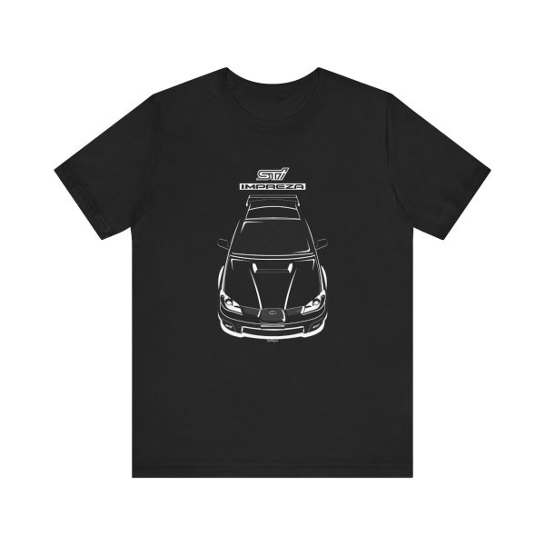 Subaru Impreza WRX STI 2nd gen 2005-2007 T-shirt Black by Auto Art Apparel