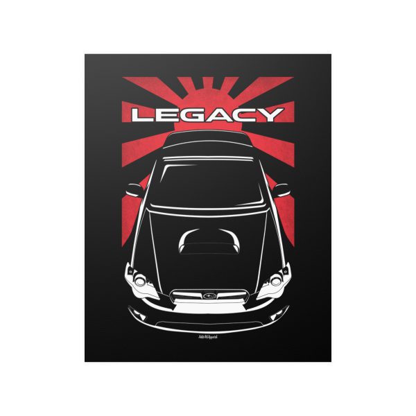 Subaru Legacy B4 GT 4th gen 2003-2005 Poster - JDM Print 16 x 20 inch by Auto Art Apparel
