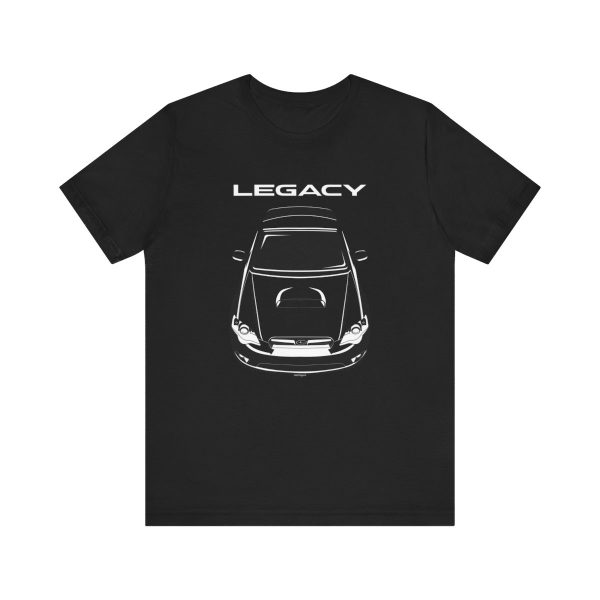 Subaru Legacy B4 GT 4th gen 2003-2005 T-shirt Black by Auto Art Apparel